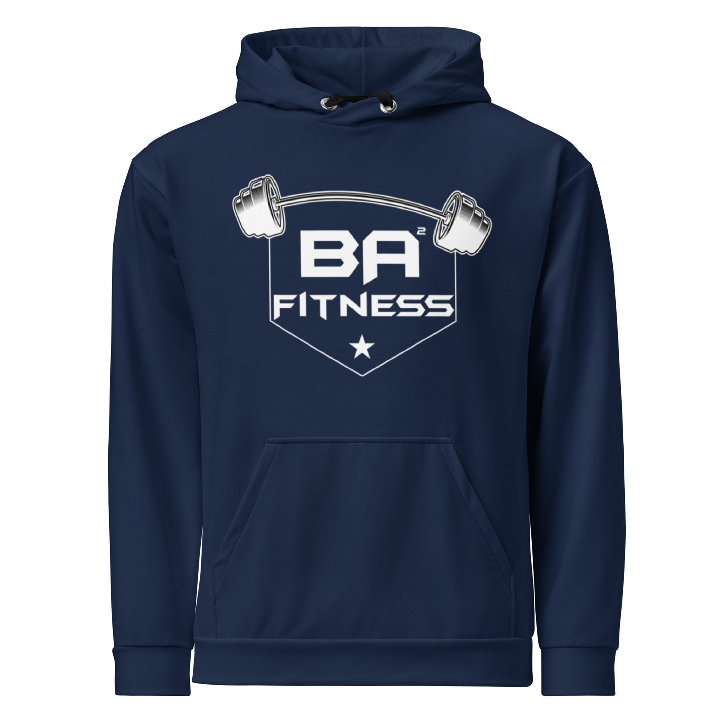 Power Squared Performance Hoodie Navy Front
