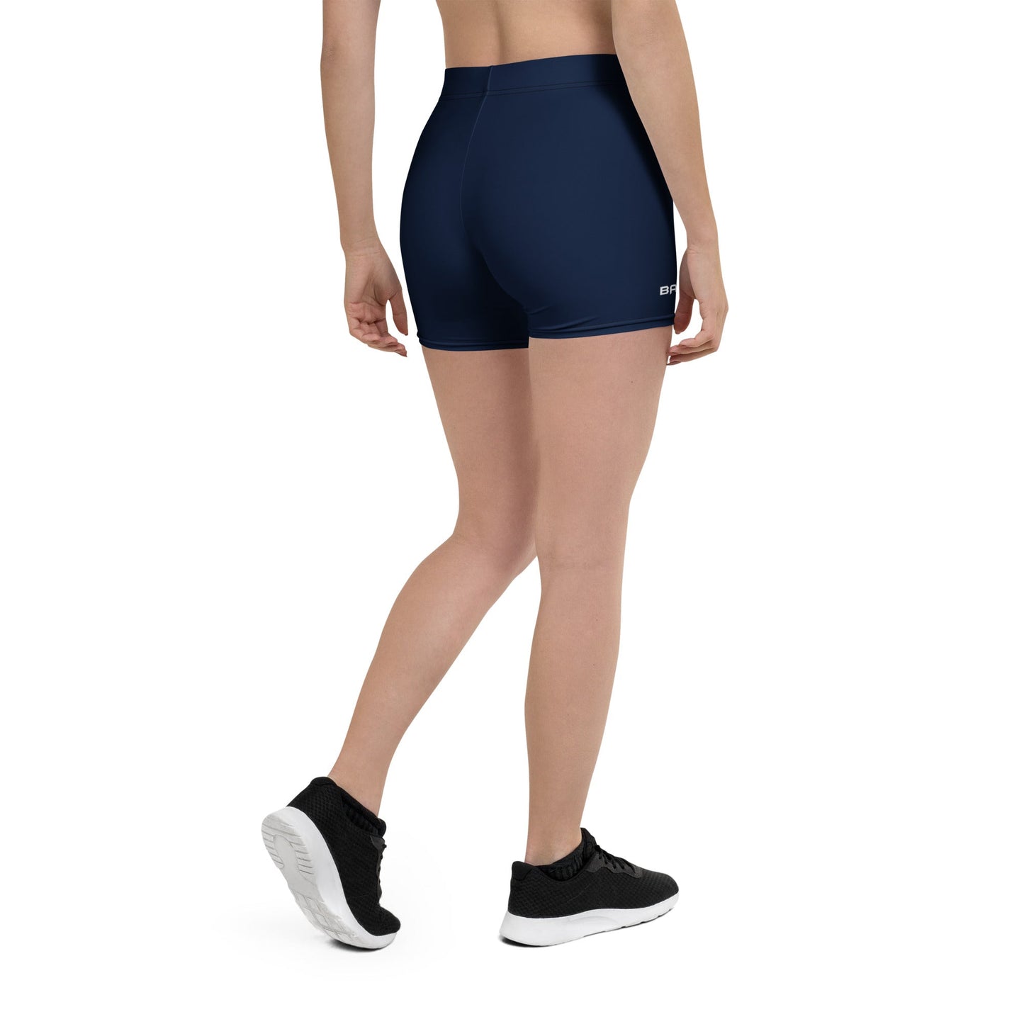Premium Spandex Shorts Navy Back
