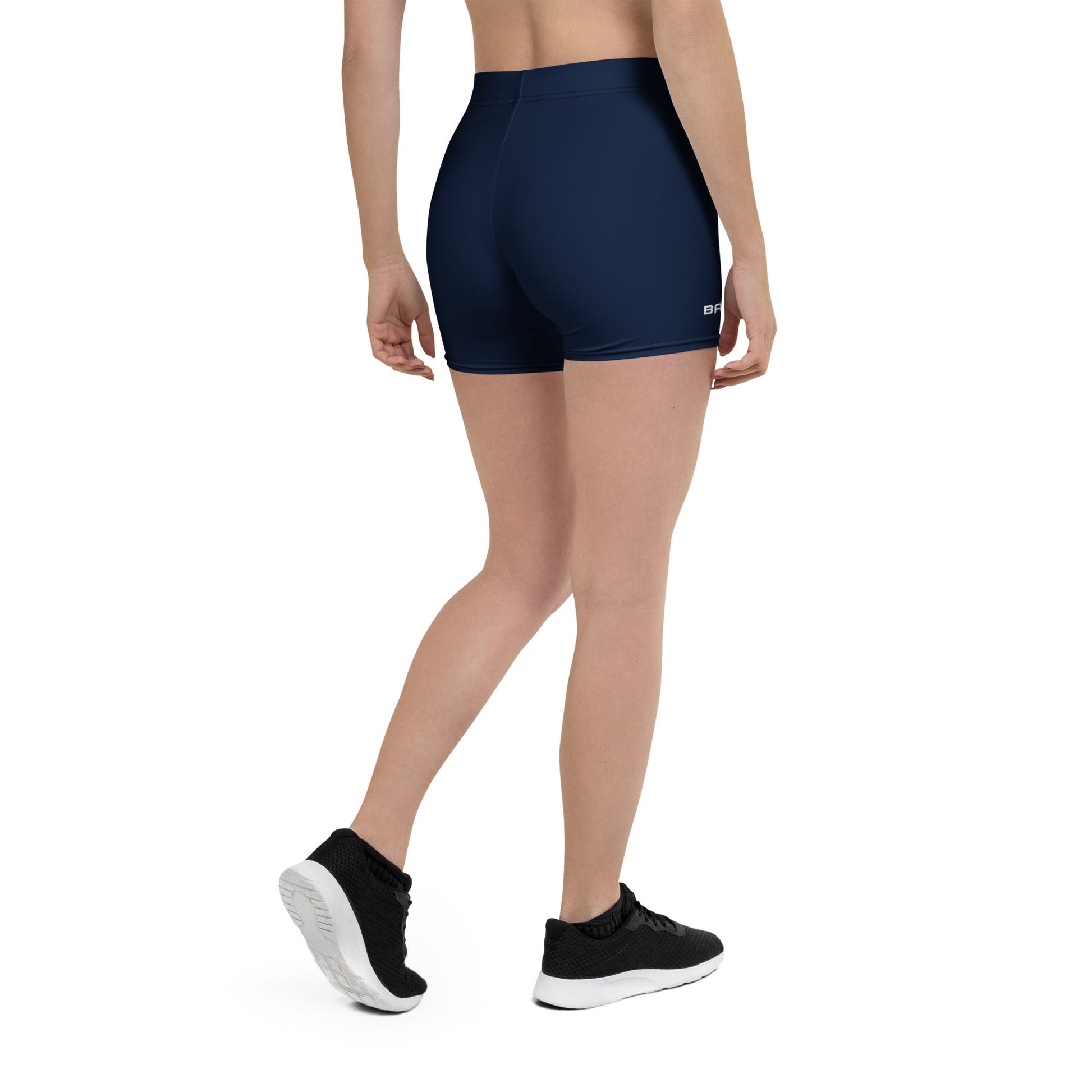 Premium Spandex Shorts Navy Back