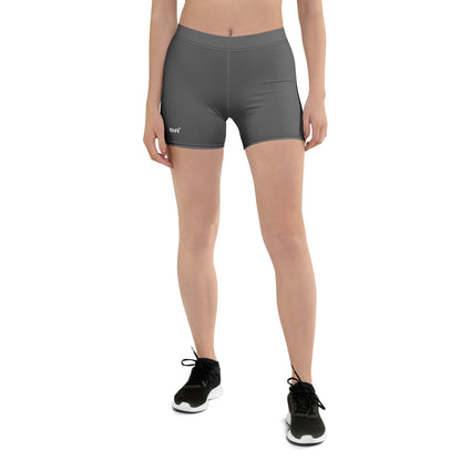Premium Spandex Shorts Grey Front