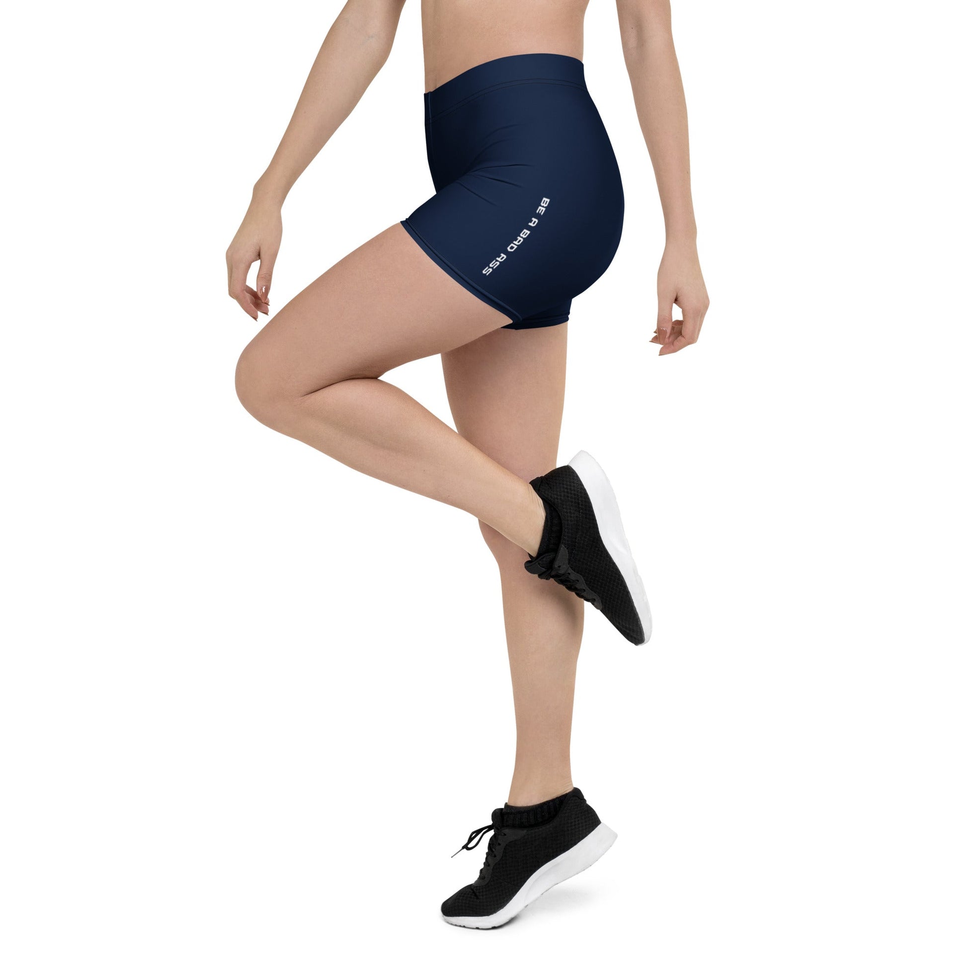 Premium Spandex Shorts Navy Left