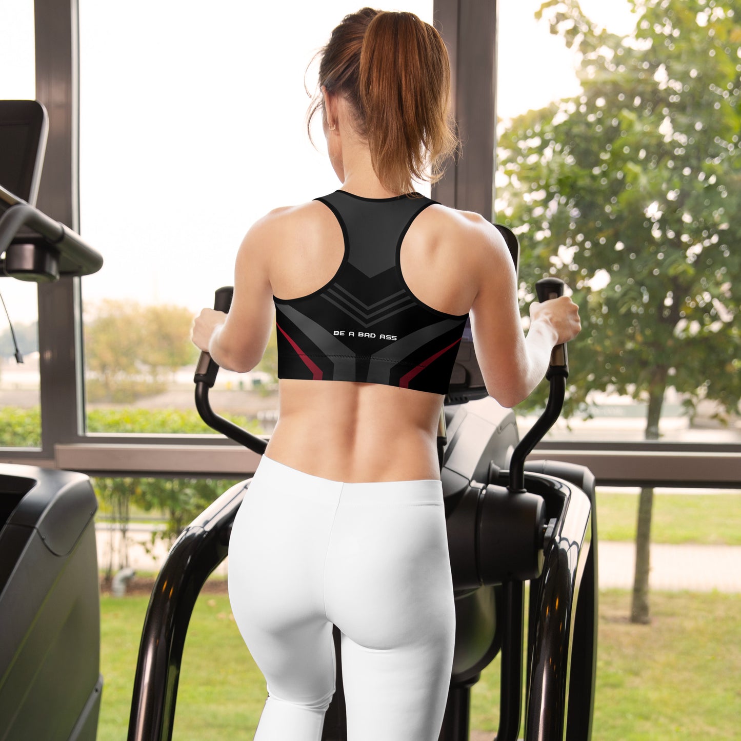 Power Squared - Voltage Bra Black-Grey Back
