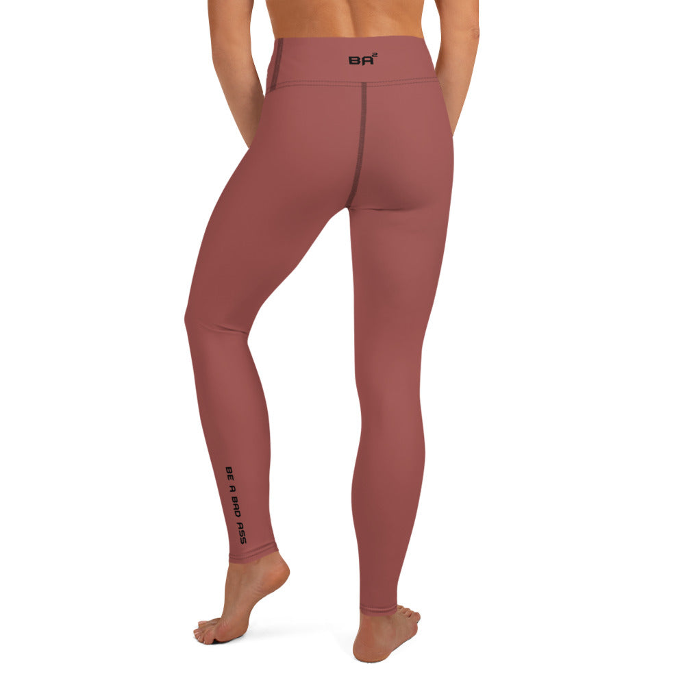 yoga leggings roof terracotta back - basquaredfitness