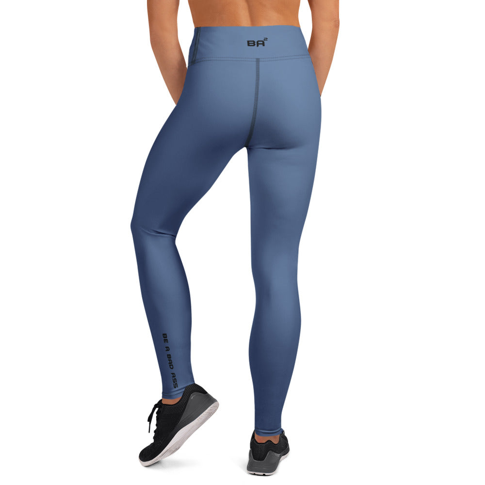 yoga leggings kashmir blue back - basquaredfitness