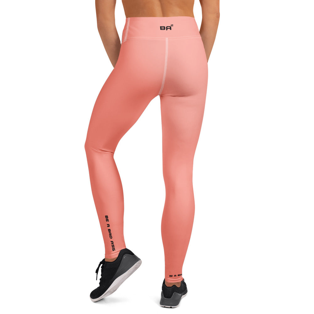 yoga leggings rose bud back - basquaredfitness