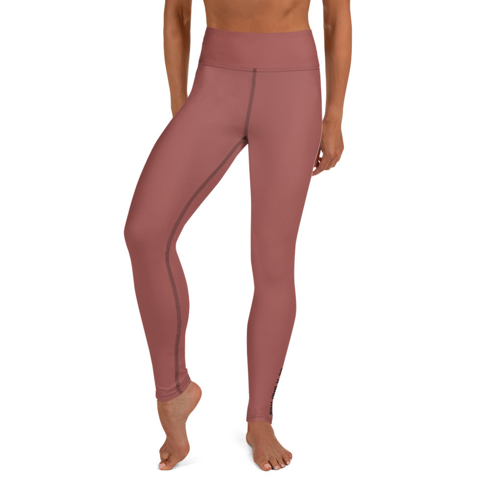 yoga leggings roof terracotta front - basquaredfitness