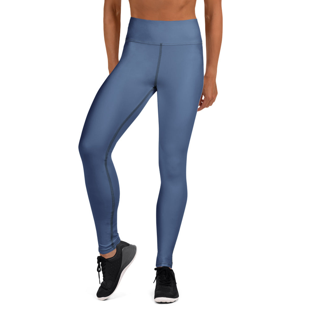 yoga leggings kashmir blue front - basquaredfitness