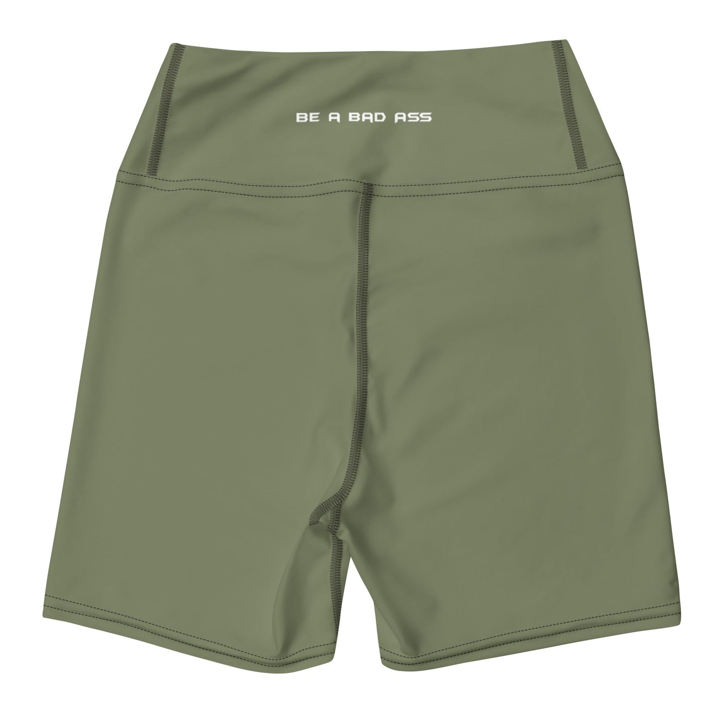 yoga shorts green back - basquaredfitness