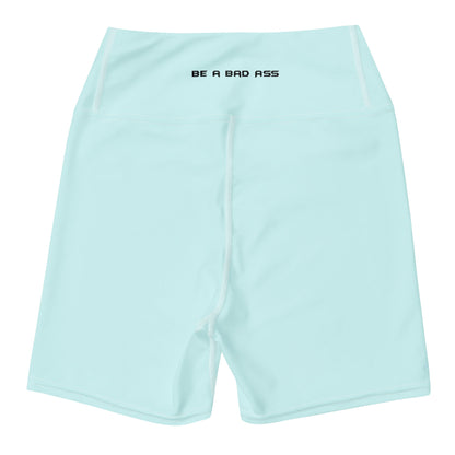 yoga shorts light cyan back - basquaredfitness