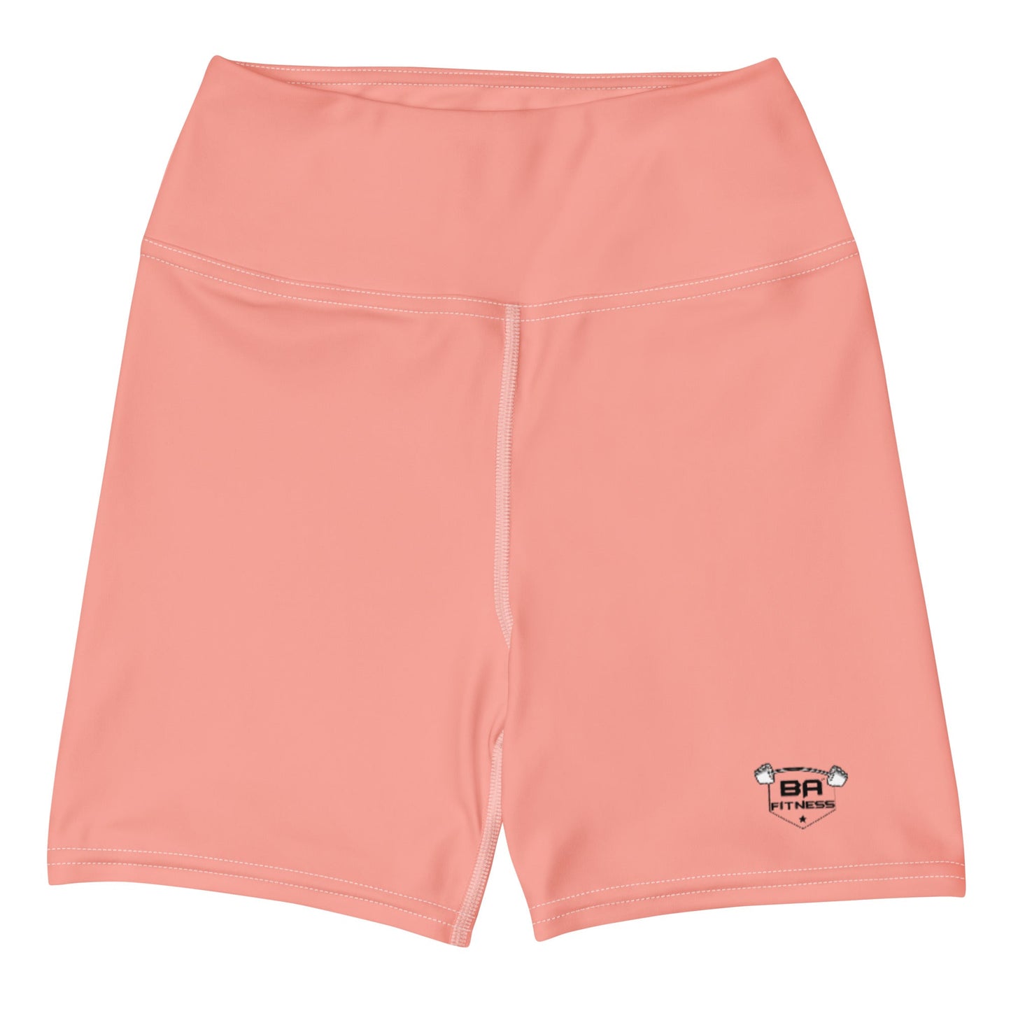 yoga shorts rose bud front - basquaredfitness