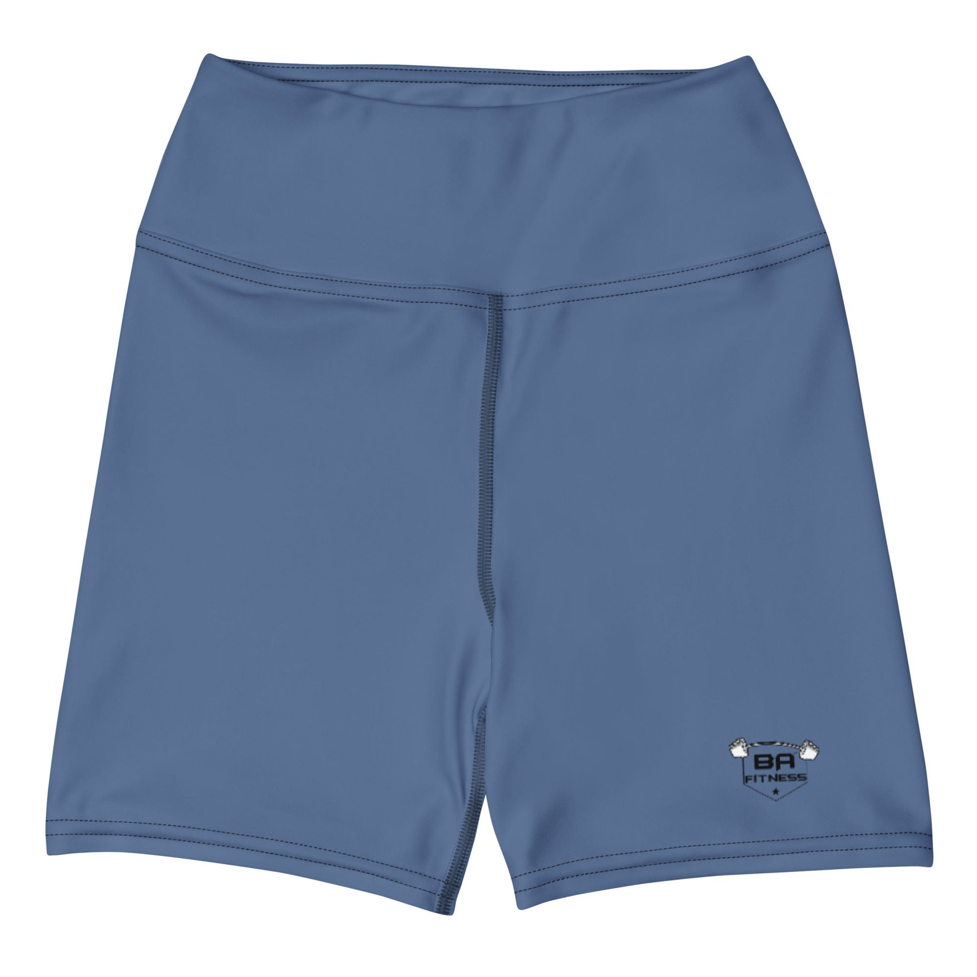 yoga shorts kashmir blue front - basquaredfitness