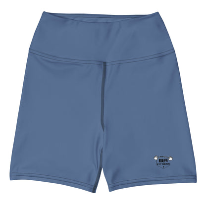 yoga shorts kashmir blue front - basquaredfitness