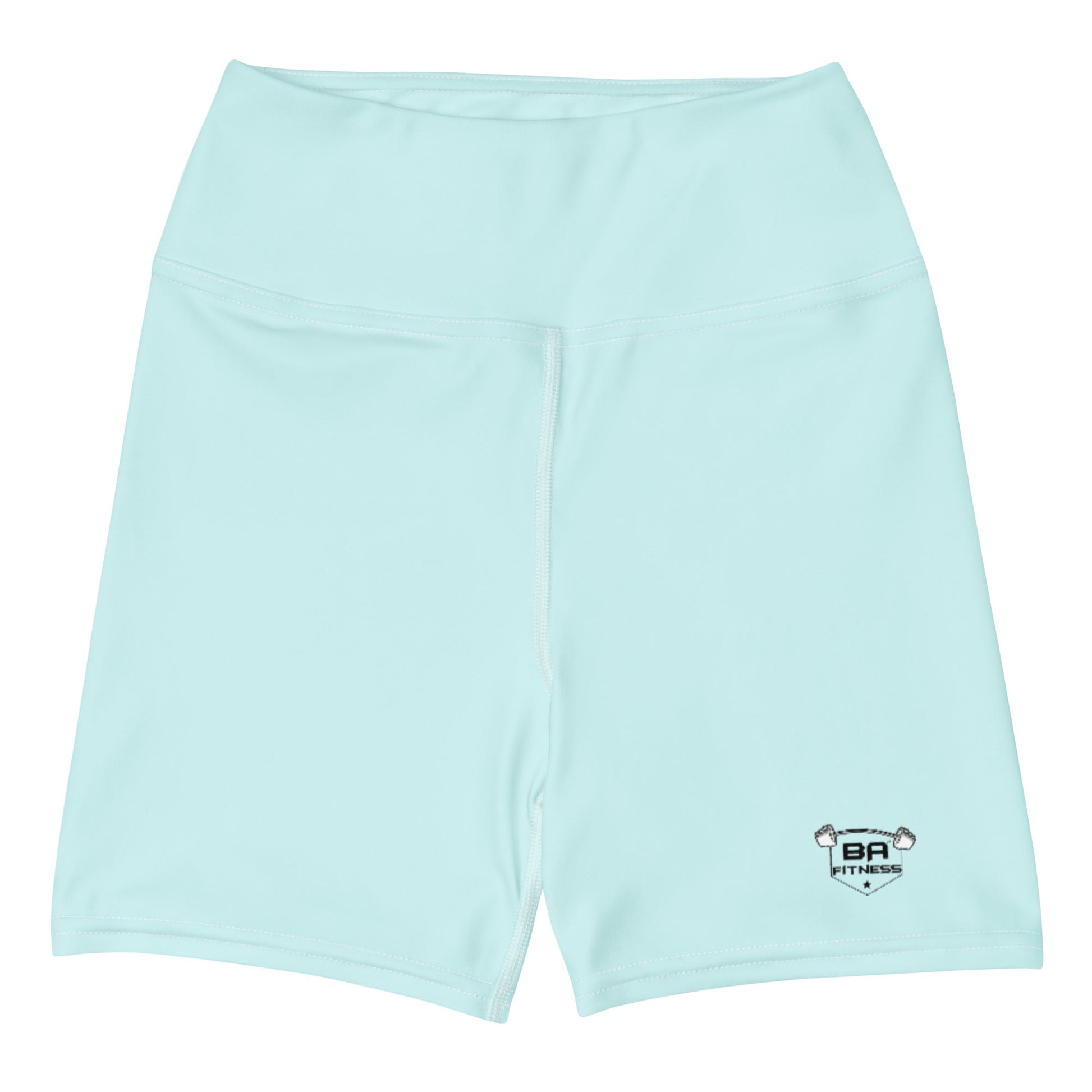 yoga shorts light cyan front - basquaredfitness