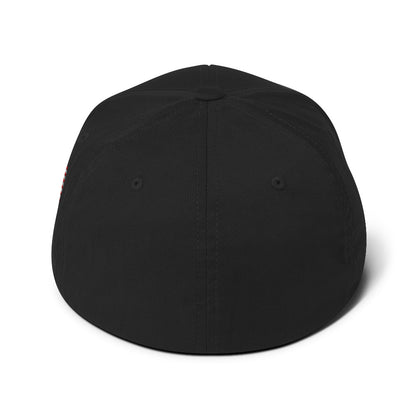 closed back structured cap black back - basquaredfitness