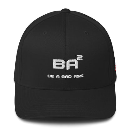 closed back structured cap black front - basquaredfitness