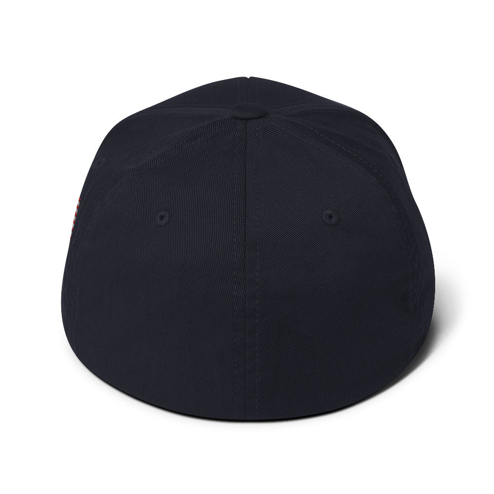 closed back structured cap dark navy back - basquaredfitness