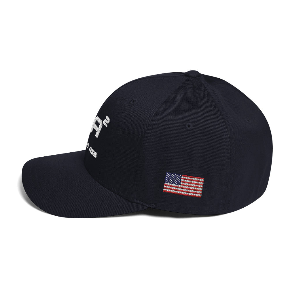 closed back structured cap dark navy left - basquaredfitness