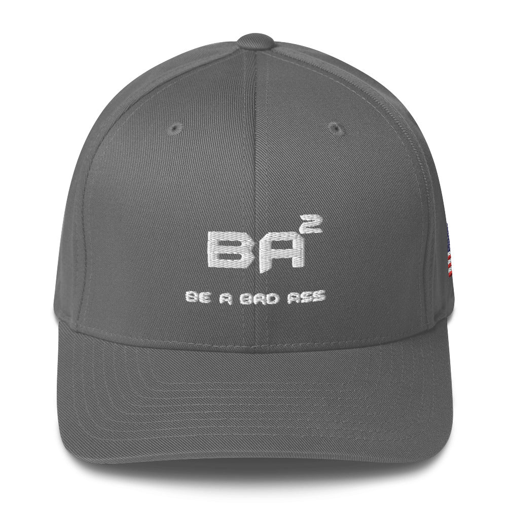 closed back structured cap grey front - basquaredfitness