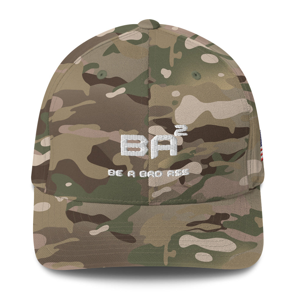 closed back structured cap multicam green front - basquaredfitness