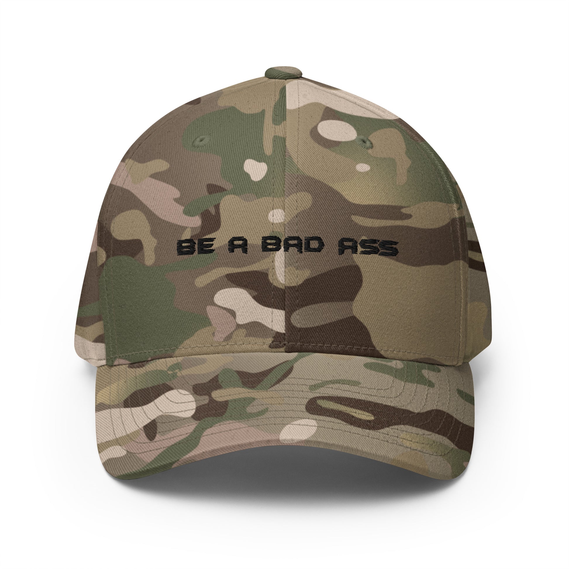 closed back structured cap multicam green front - basquaredfitness