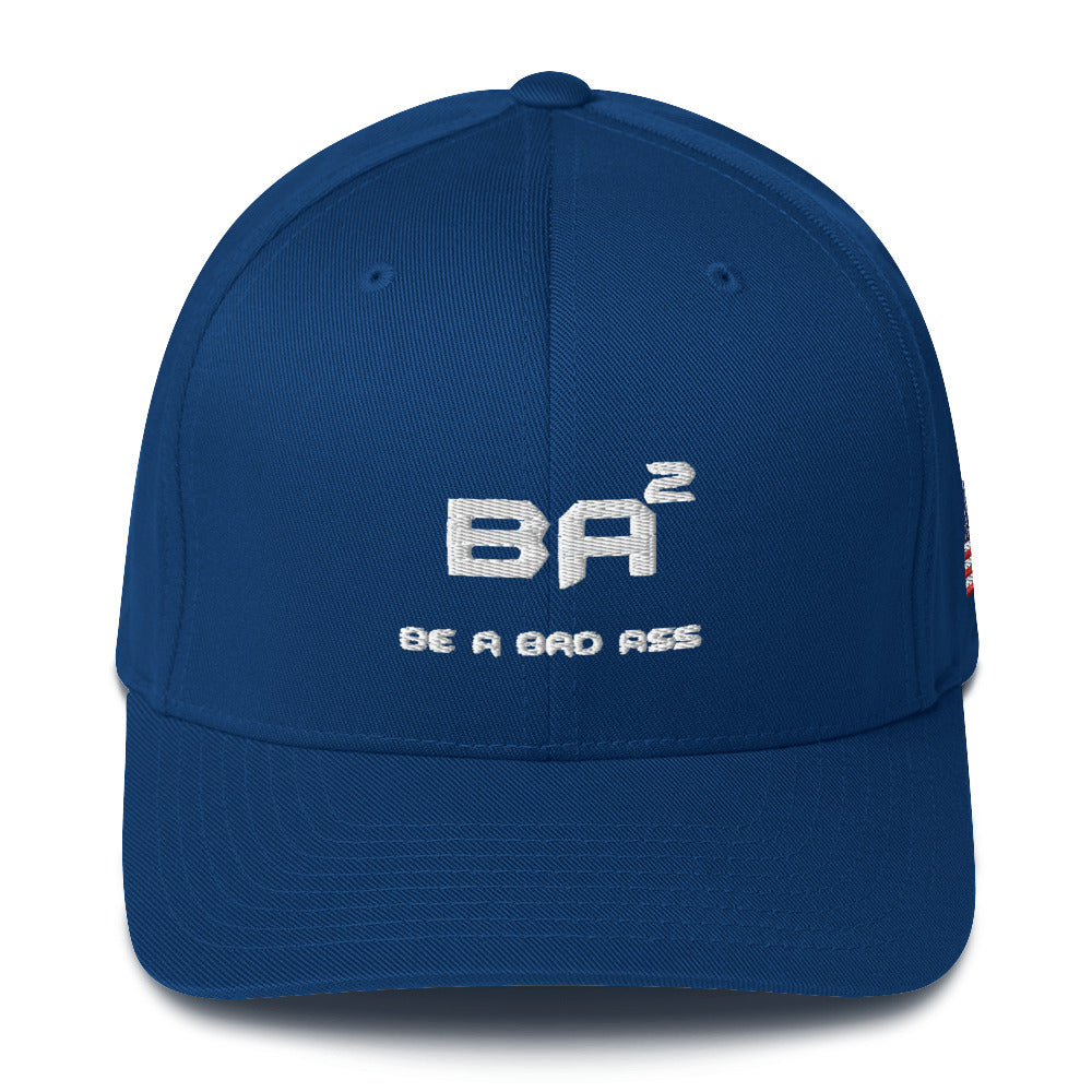 closed back structured cap royal blue front - basquaredfitness