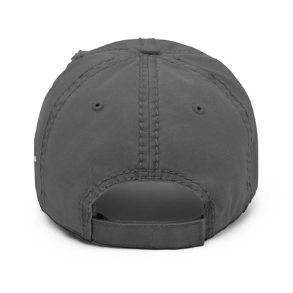 Distressed hat charcoal grey back - basquaredfitness