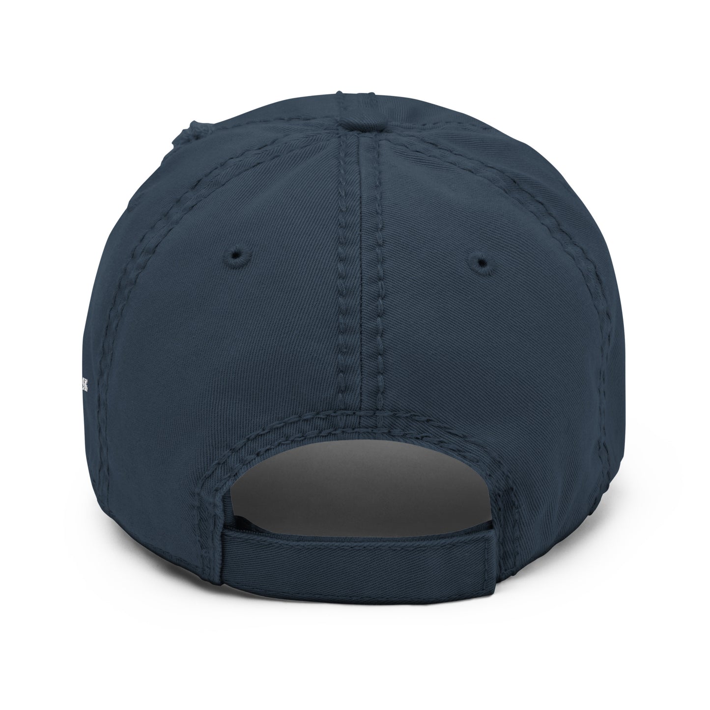 distressed hat navy back - basquaredfitness