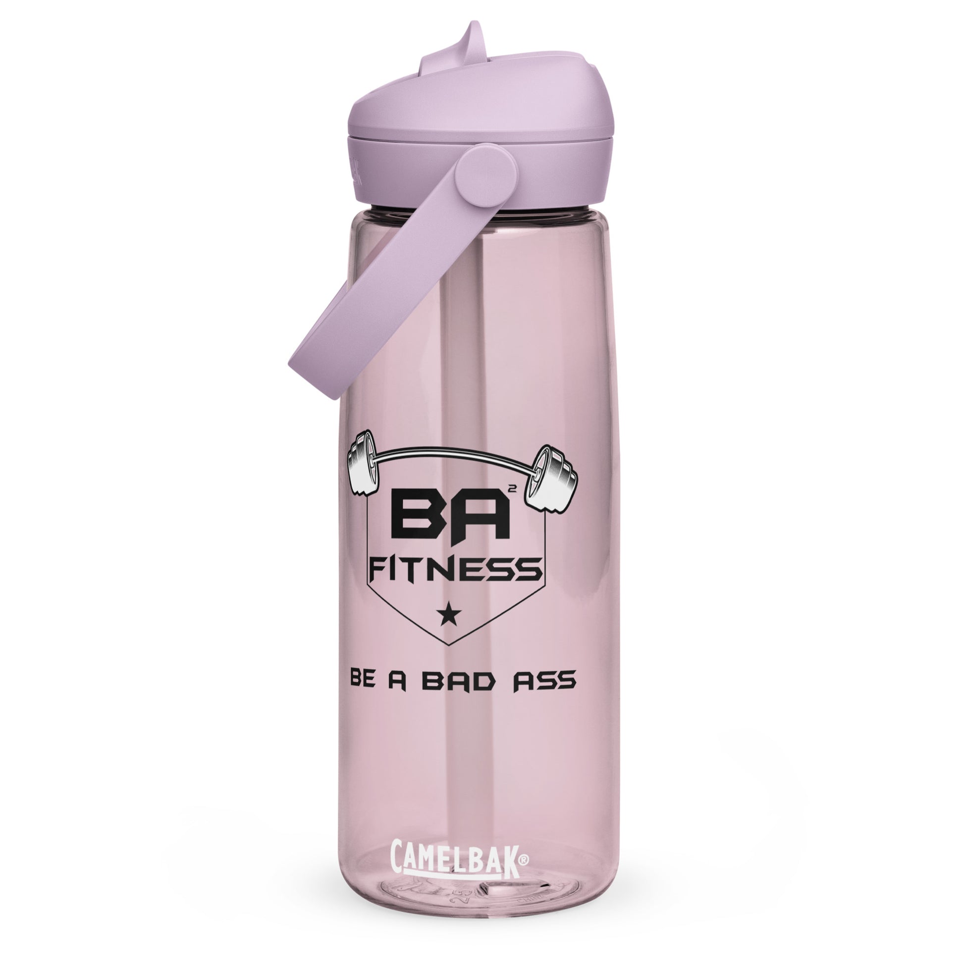 Recycled Flip Straw Water Bottle Purple Sky front