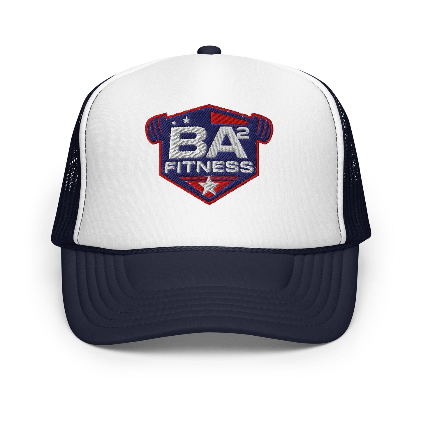 foam trucker hat navy white navy front - basquaredfitness