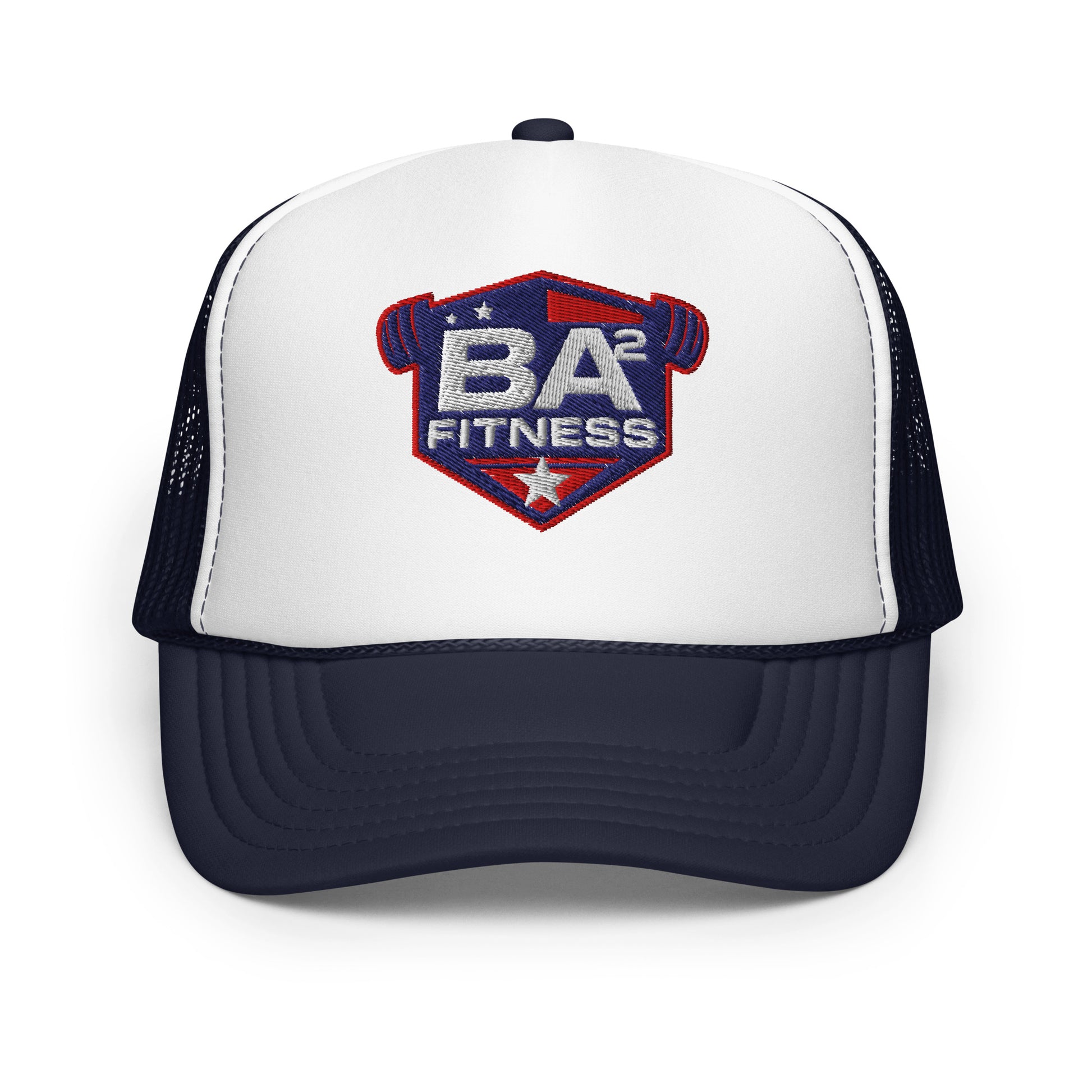 foam trucker hat navy white navy front - basquaredfitness