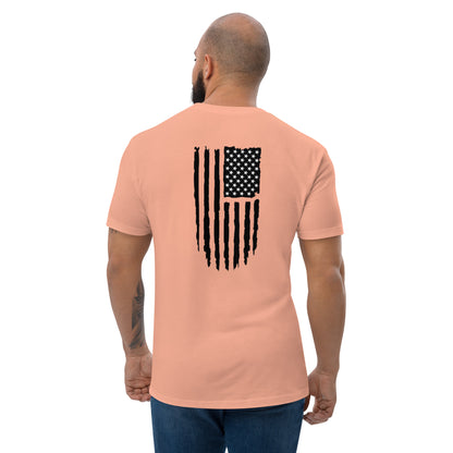 fitted t-shirt desert pink back - basquaredfitness
