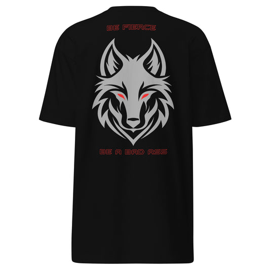 mens premium heavyweight tee black back - basquaredfitness
