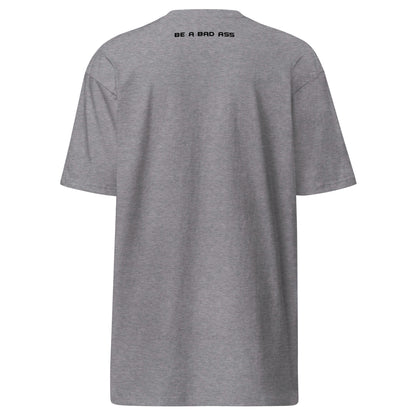 premium heavyweight tee carbon grey back - basquaredfitness