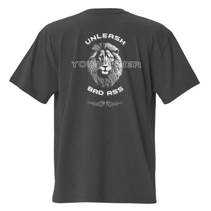 oversized faded t shirt faded black back - basquaredfitness