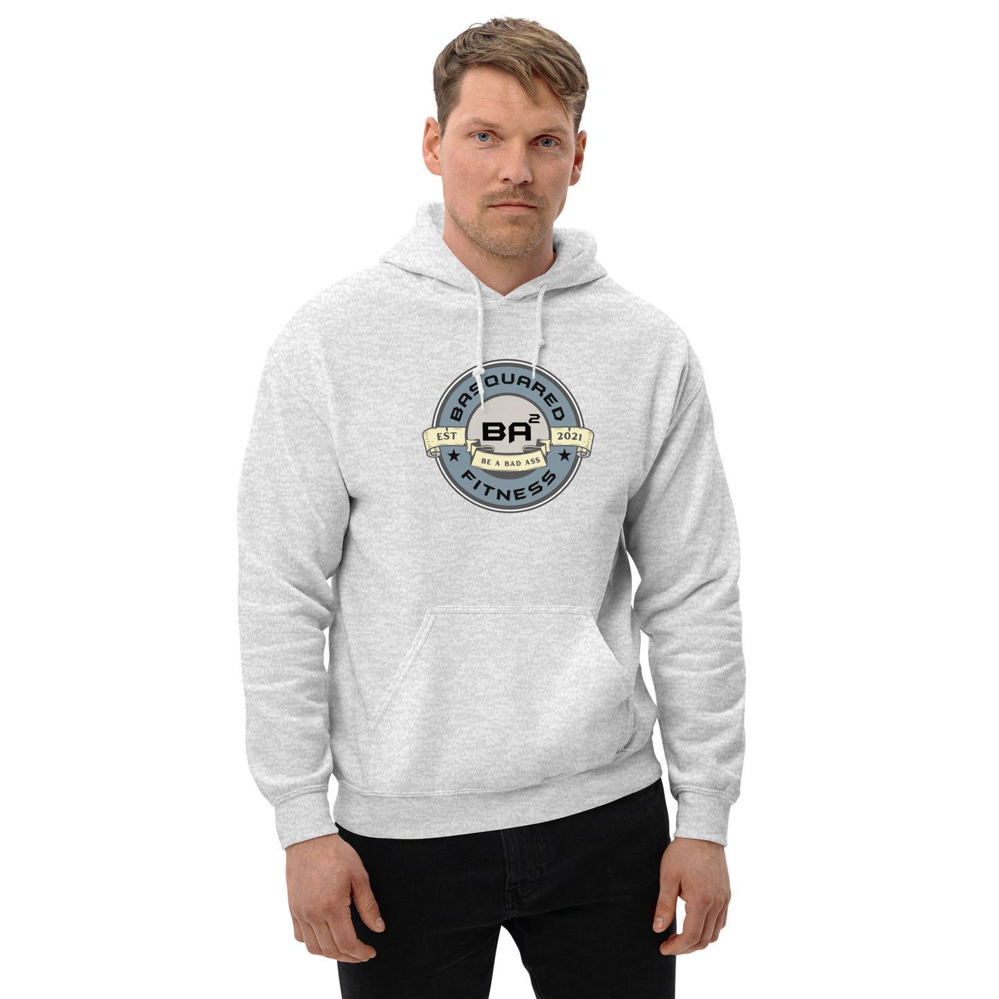 unisex heavy blend hoodie ash front - basquaredfitness