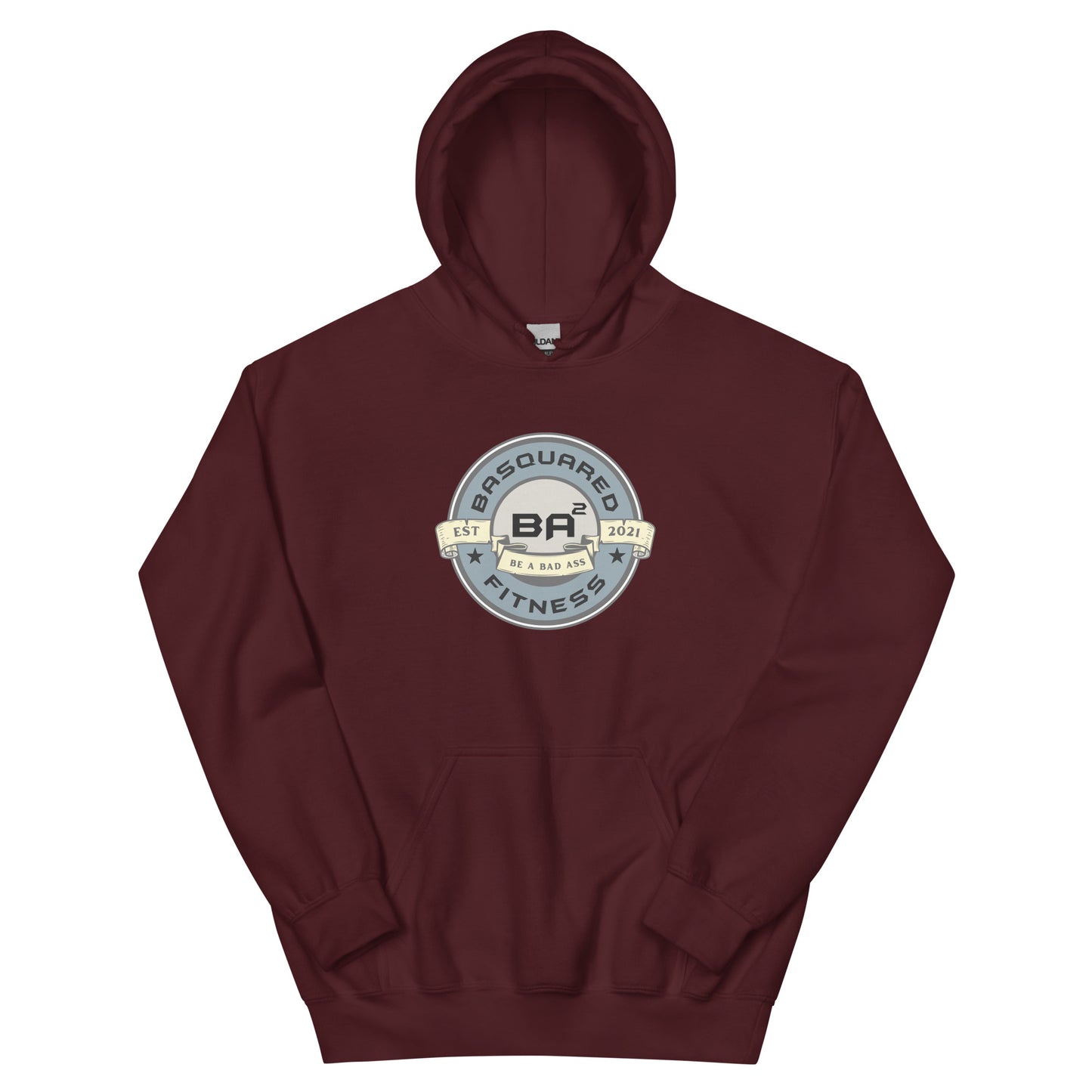 unisex heavy blend hoodie maroon - basquaredfitness