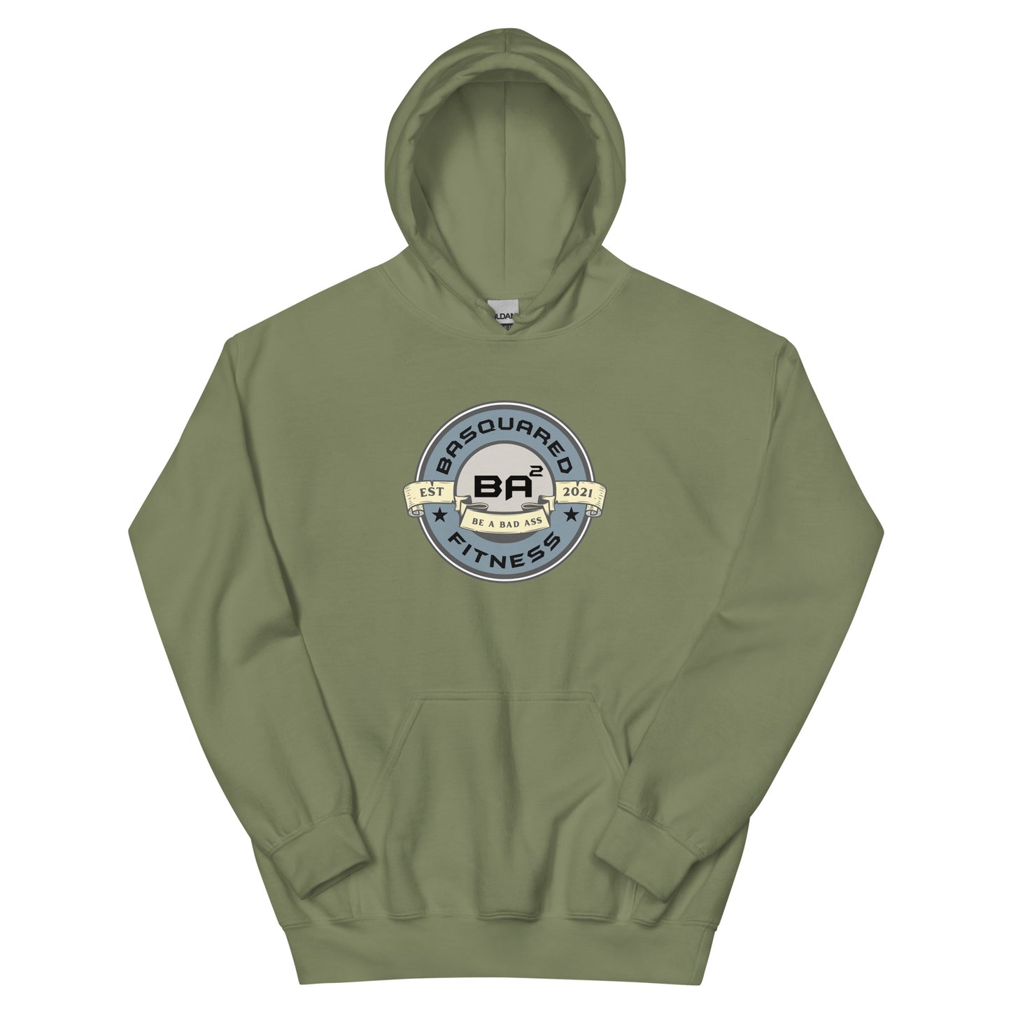 unisex heavy blend hoodie military green - basquaredfitness