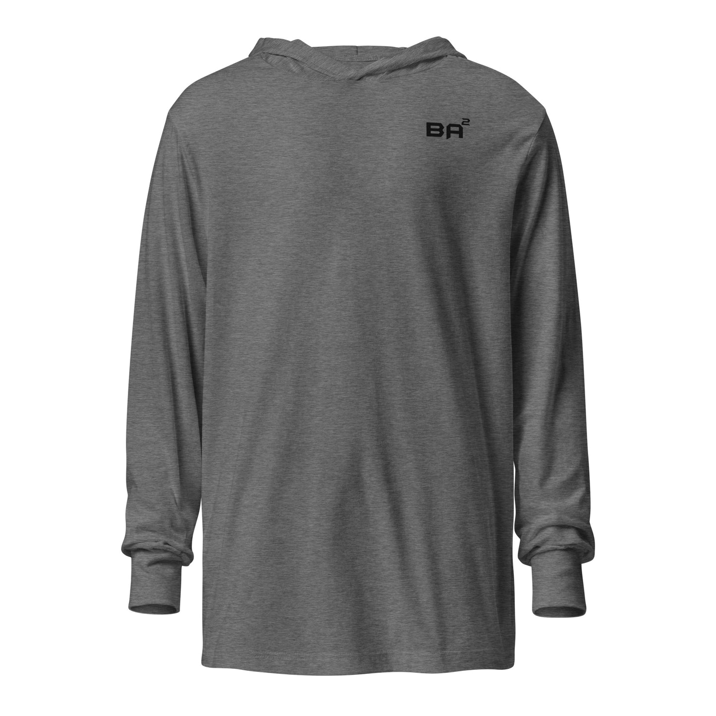 hooded long sleeve tee grey - basquaredfitness