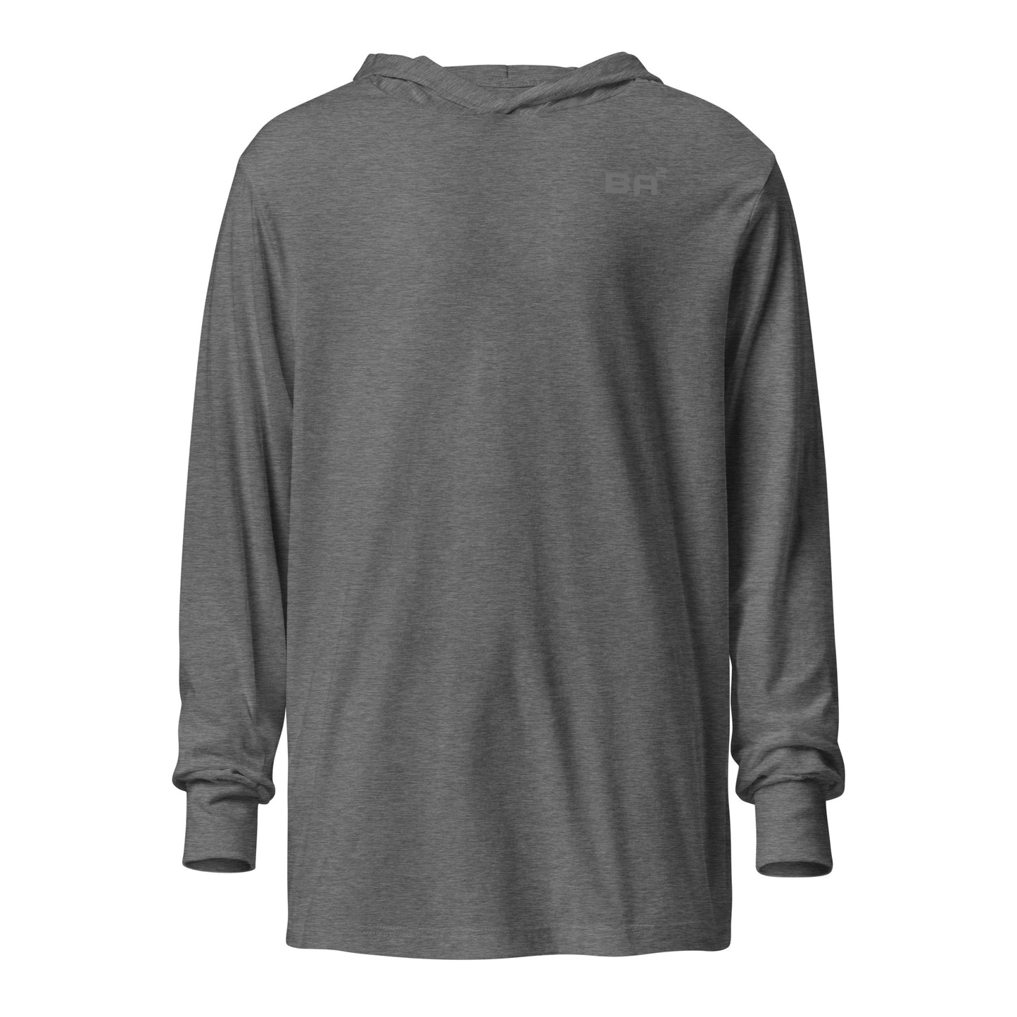 hooded long sleeve tee grey - basquaredfitness