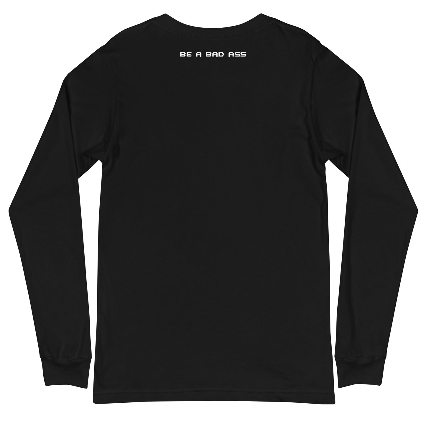 Unisex long sleeve tee black black - basquaredfitness