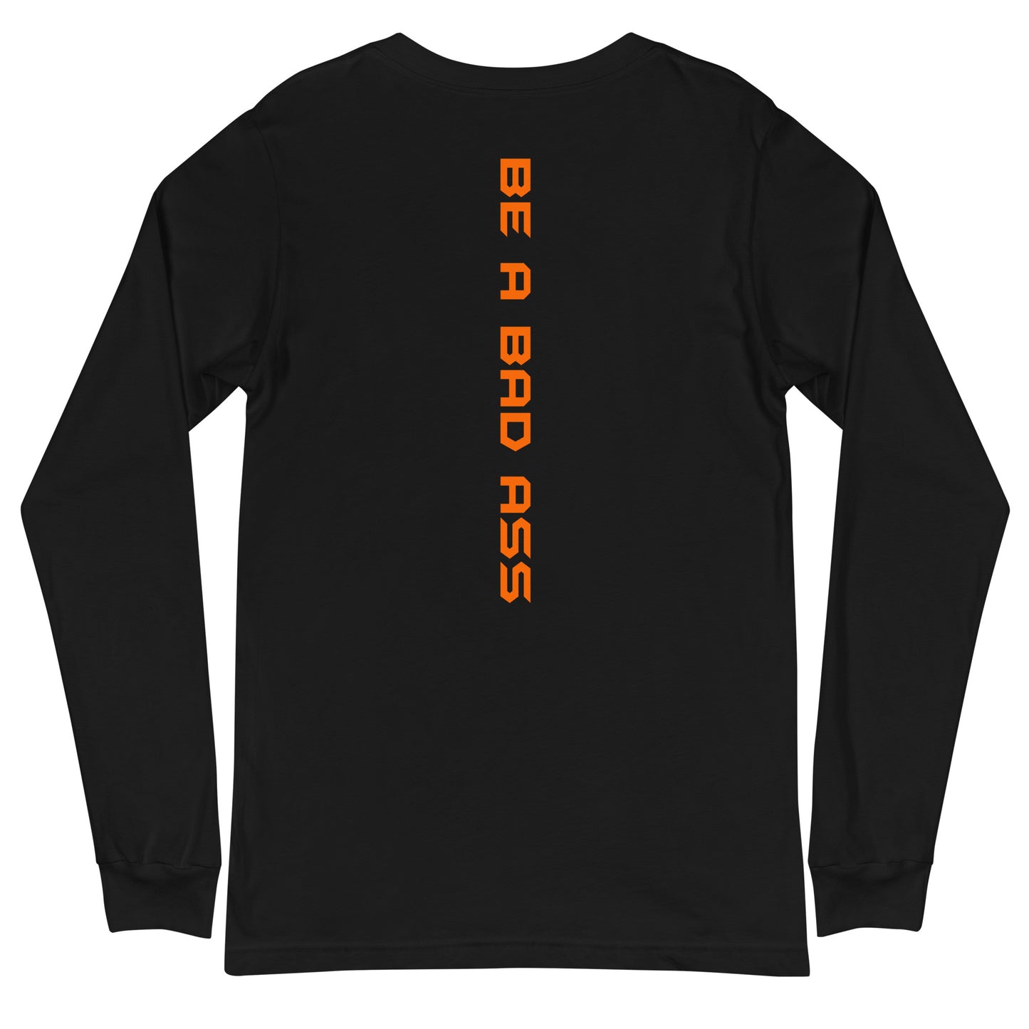 unisex long sleeve tee black back - basquaredfitness