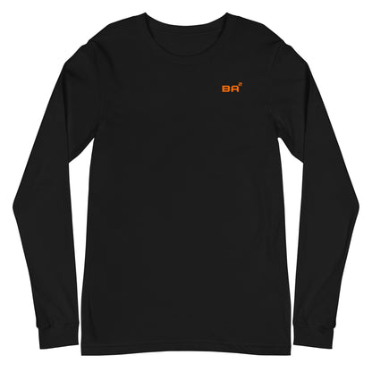 unisex long sleeve tee black front - basquaredfitness