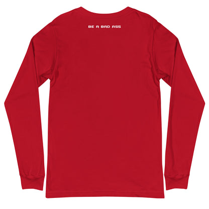 Unisex long sleeve tee red back - basquaredfitness