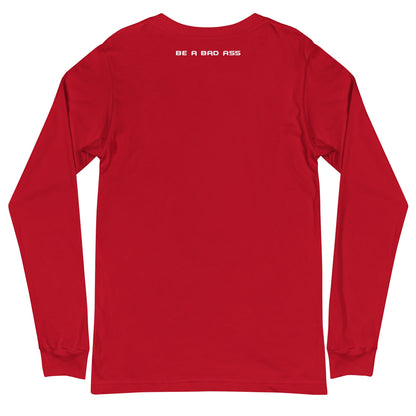 Unisex long sleeve tee red back - basquaredfitness