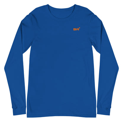 unisex long sleeve tee true royal front - basquaredfitness