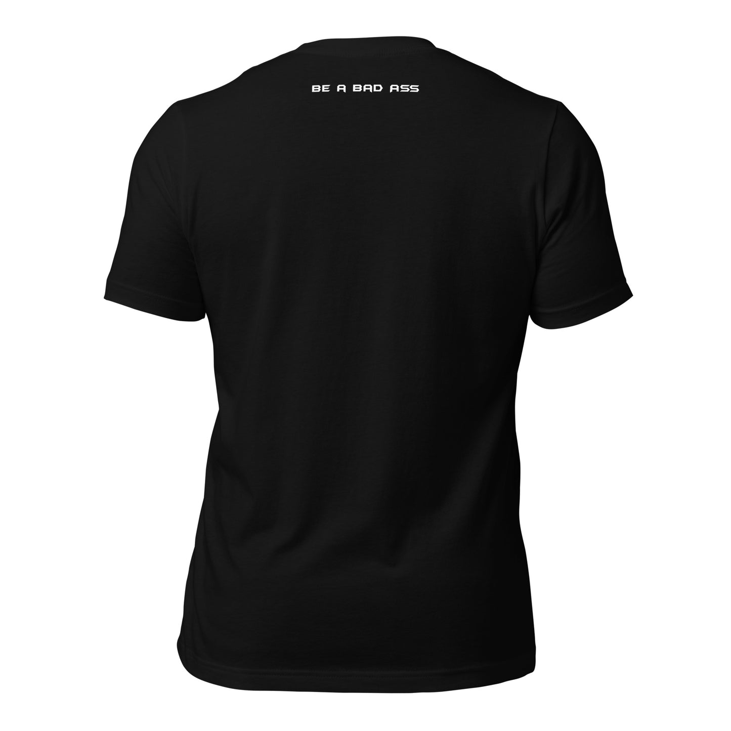 unisex t-shirt black back - basquaredfitness