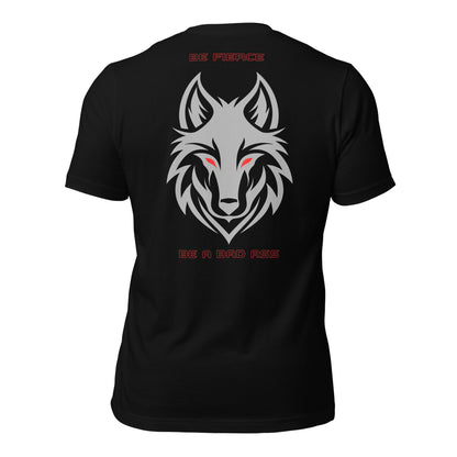 unisex t-shirt black back - basquaredfitness