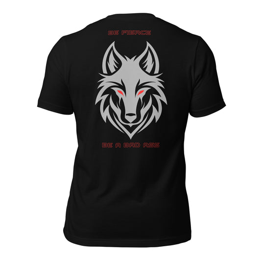 unisex t-shirt black back - basquaredfitness