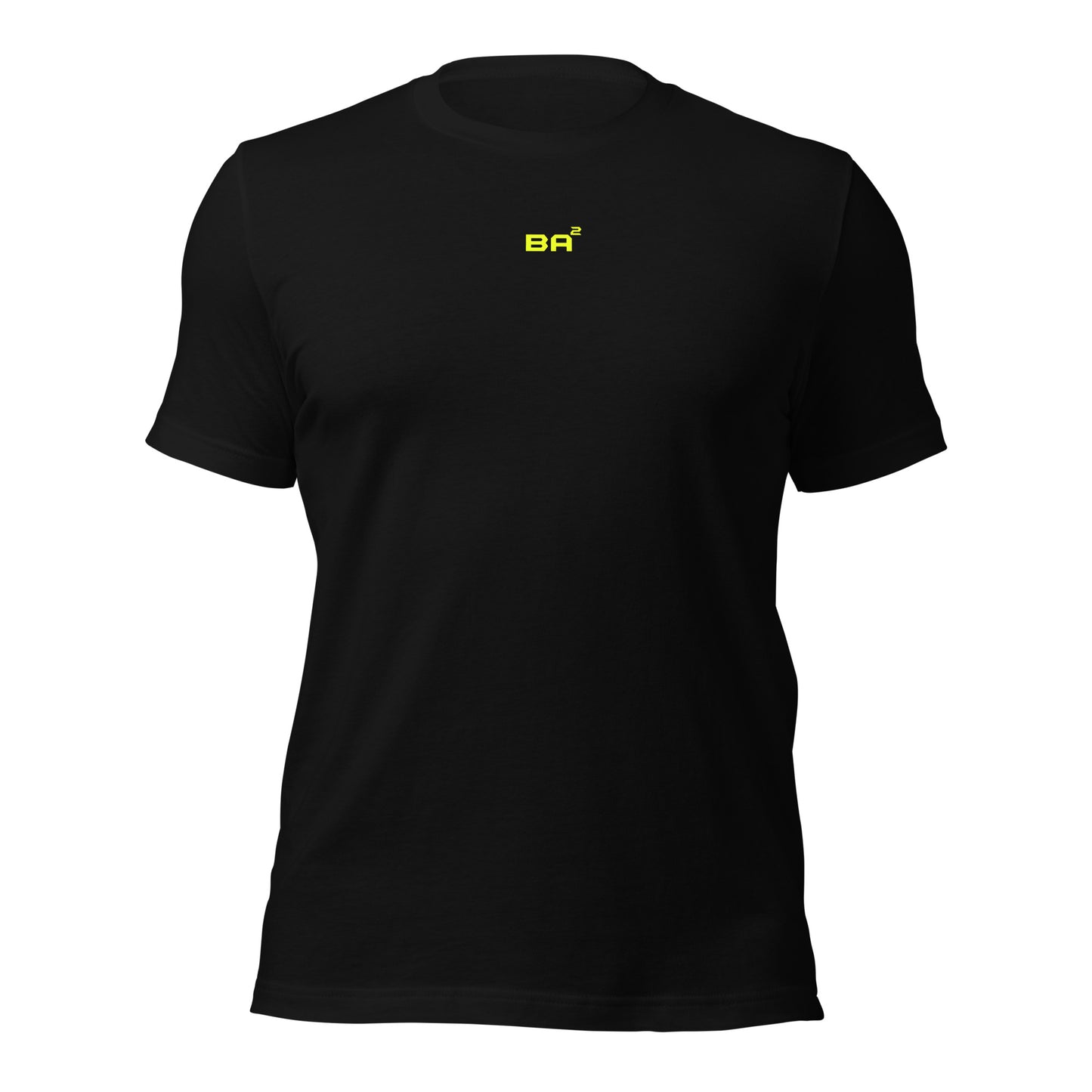 unisex t-shirt black front - basquaredfitness