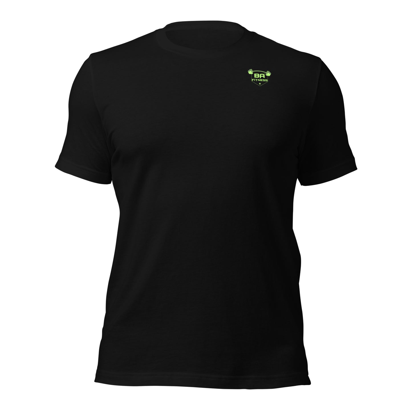 unisex t-shirt black front - basquaredfitness